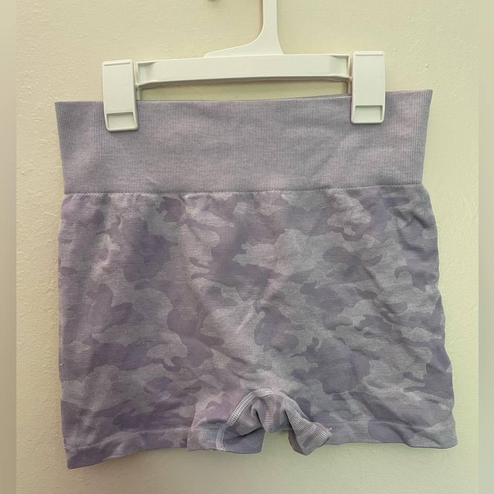 Purple Camo Athletic Shorts